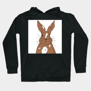 white fawn brown rabbit Hoodie